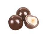 Dragee Hazelnuts covered with dark chocolate